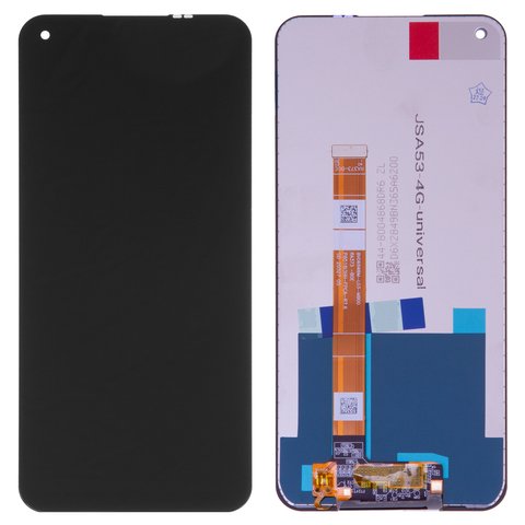 Pantalla LCD puede usarse con Realme 7i, C17; OnePlus Nord N100; Oppo A32, A33 2020 , A53 4G, A53s 4G, negro, sin marco, High Copy, BV065WBM L03 MB00 