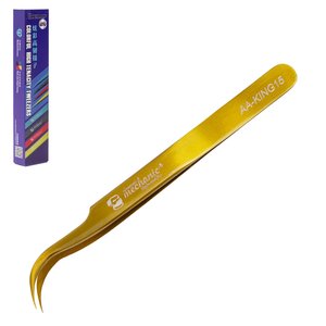 Pinzas para smd Mechanic AA KING15, curvada, 117 mm, dorado