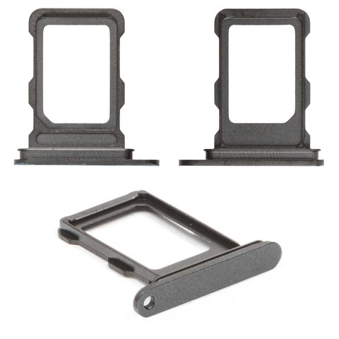 Sujetador de tarjeta SIM puede usarse con iPhone 16 Pro, iPhone 16 Pro Max, negro, single Sim, black titanium