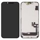 Pantalla LCD puede usarse con iPhone 14, negro, con marco, HC, sin error, (OLED), ZY-OLED OEM hard, diagnosable