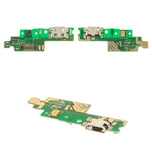 Шлейф для Xiaomi Redmi 4X, конектора зарядки, з мікрофоном, з конектором, High Copy, плата зарядки