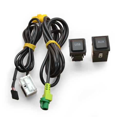 Штатний AUX і USB кабель для Volkswagen з системою RNS510 RCD510
