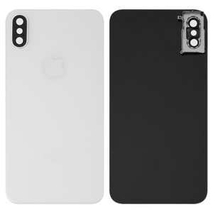 Задняя панель корпуса для iPhone XS, белая, со стеклом камеры, small hole