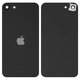 Задня панель корпуса для iPhone SE 2020, чорна, із склом камери, small hole