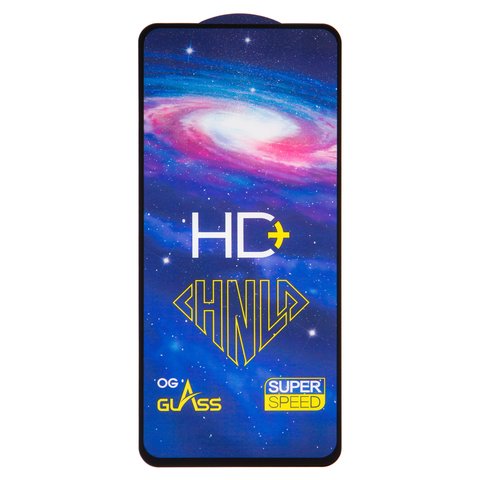 Захисне скло All Spares для Xiaomi Poco X4 Pro 5G, Redmi Note 11 Pro, Redmi Note 12 Pro 4G, 0,33 мм 9H, сумісне з чохлом, Full Glue, чорний, шар клею нанесений по всій поверхні, HD+