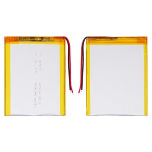 Аккумулятор 456080, 80 мм, 60 мм, 3,7 мм, Li ion, 3,7 В, 2500 мАч, с контроллером