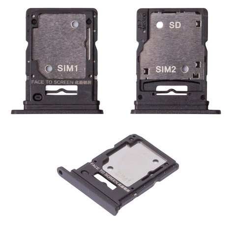 Тримач SIM карти для Xiaomi Poco M7 Pro 5G , Redmi Note 14 5G, чорний, midnight black