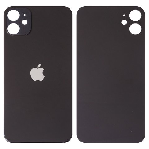 Задняя панель корпуса для iPhone 11, черная, не нужно снимать стекло камеры, Original PRC , big hole