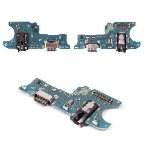 Шлейф для Samsung A037 Galaxy A03s, A037F Galaxy A03s, коннектора зарядки, с микрофоном, с компонентами, High Copy, плата зарядки