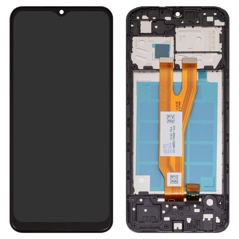 Дисплей для Samsung A032 Galaxy A03 Core, чорний, з рамкою, High Copy