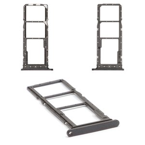 Тримач SIM карти для Samsung A057 Galaxy A05s, чорний, dual SIM