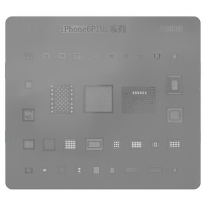 BGA Stencil P3030 for Apple iPhone 6 Plus Cell Phone, (34 in 1) BGA Stencil P3030 for Apple iPhone 6 Plus Cell Phone, (34 in 1)