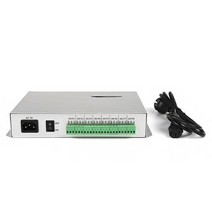 Онлайн LED-контроллер T-300K (с поддержкой DMX 512, WS2811, WS2801, 8 портов, до 8192 пкс) Онлайн LED-контроллер T-300K (с поддержкой DMX 512, WS2811, WS2801, 8 портов, до 8192 пкс)